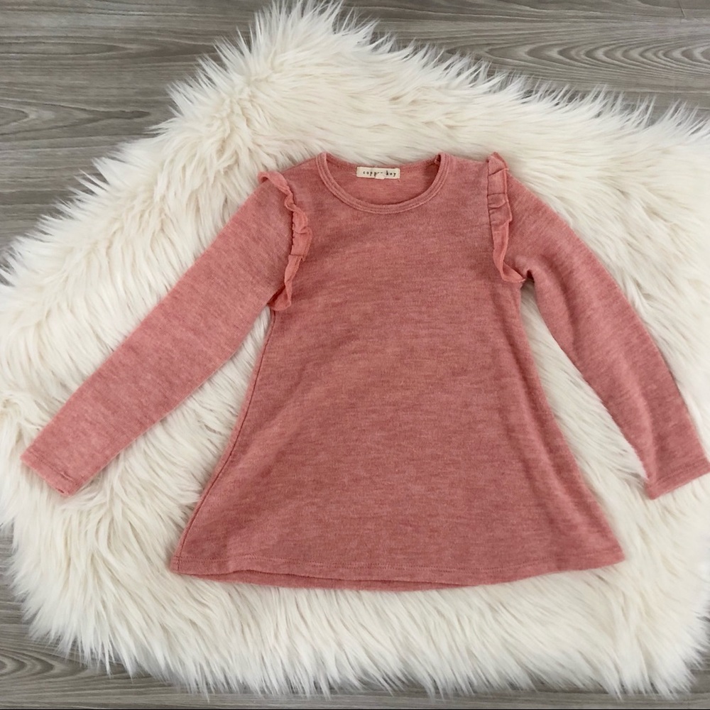 COPPER KEY Toddlers’ Light Pink Sweater Dress M